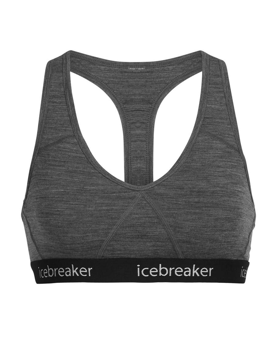 Gritstone Heather Icebreaker Merino Sprite Racerback Women's Bras | AU 1814JPQJ